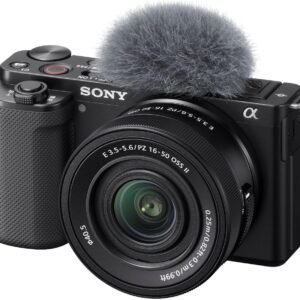 Sony Alpha ZV-E10 - APS-C Interchangeable Lens Mirrorless Vlog Camera Kit - Black, ZVE10KB