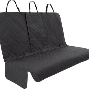 Lusso Gear Dog Car Seat Cover - Waterproof Non-Slip Car Back Seat Protector - Rear Car Seat Cover for Dogs - Universal Fit for Sedans Trucks SUVs - Scratchproof Backseat Car Cover - Machine Washable