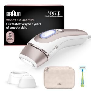 Braun Smart IPL, Skin i·Expert Pro 7, VOGUE's Best Hair Removal Device, IPL Hair Removal for Women and Men, Permanent Laser Hair Reduction At-Home, World's 1st Smart App, 3 Heads, IPL7243