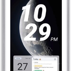 ApoloSign 27" Digital Calendar: Dual Mode Calendars with Google Play & Multi-calendar Sync, Electronic Planner & Chore Chart, Smart Touchscreen, Interactive Display for Family Schedule(Gray, 27-inch)