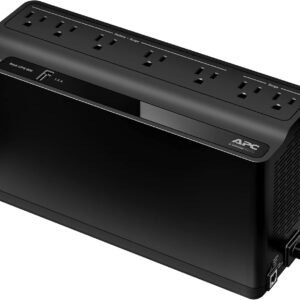 APC UPS 600VA / 330W UPS Battery Backup & Surge Protector, 7 Outlets (NEMA 5-15R), USB Charging Port, BE600M1 Uninterruptible Power Supply for Computers, Wi-Fi Routers, and Home Office Electronics