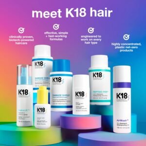K18 AirWash™ Dry Shampoo, Non-Aerosol, Balances Scalp & Controls Excess Oil Production