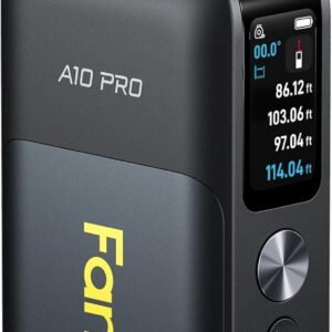 Fanttik A10 Pro 2-in-1 Digital Laser Tape Measure with HD IPS Color Display, 165Ft Rechargeable Laser Measurement Tool & 9.8Ft Measuring Tape, 6 Units Selectable, for Distance/Area/Volume