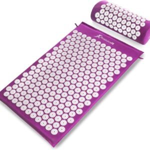 ProsourceFit Acupressure Mat and Pillow Set for Back/Neck Pain Relief and Muscle Relaxation